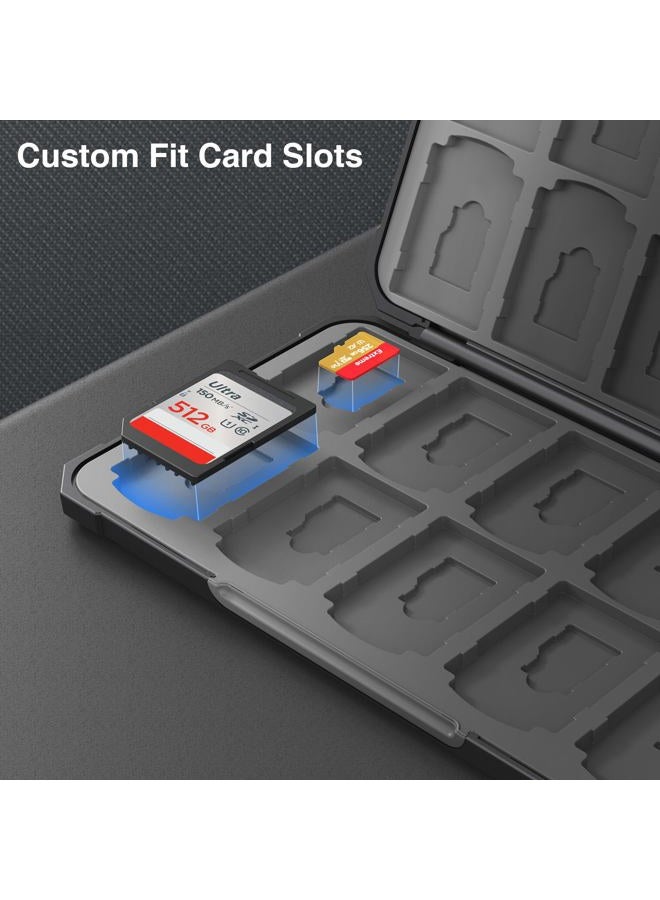HEIYING Memory Card Case for SD Card and TF Card, Portable SD Card Holder SD SDHC SDXC TF Card Storage with 20 SD Card Slots & 20 Micro SD Card Slots. - Image 3