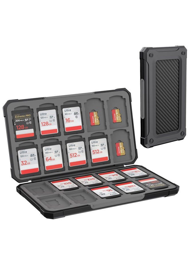 HEIYING Memory Card Case for SD Card and TF Card, Portable SD Card Holder SD SDHC SDXC TF Card Storage with 20 SD Card Slots & 20 Micro SD Card Slots. - Image 1