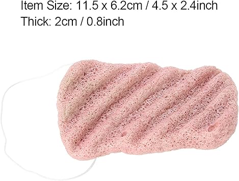 Salmue Face Body Natural Konjac Sponge with Sling Big Size Facial Body Exfoliate Remove Pore Cleaning Tool06 - Image 2