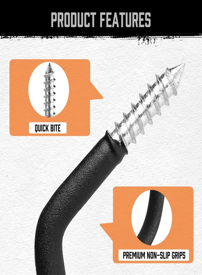 HORUSDY 6 Pack Heavy Duty Bike Hooks - 7.5 inches, 100LBS Capacity for Garage Wall and Ceiling - Image 5