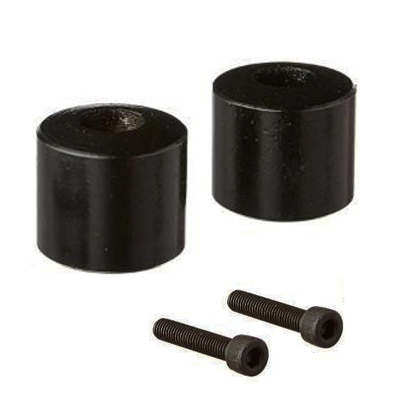 Ramanta Bullet Metal Handle Bar Ends, Heavy Handlebar Weights Compatible // Suitable Only with BS3, BS4 & BS6 RE Bullet Classic, Electra & Standard Motorcycles - (Model Year: 2021, 2 Pieces, Black) - Image 1