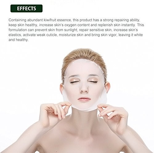 MOND'SUB Kiwi Fruit Beauty Skin Care Face Sheet Facial Mask with Natural Extract Repairing and Moisturizing 25gm each Unisex (Pack of 7) - Image 5