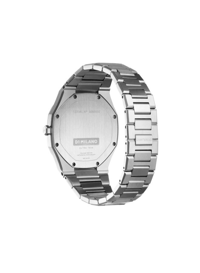 دي وان ميلانو شاهد ساعة D1 Milano Man Ultra Thin المصنوعة من الفولاذ D1-UTBJ34 40mm - Image 4
