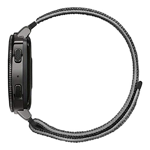 ACM Watch Strap Nylon Soft Loop 22mm compatible with Realme Smart Watch 2 Pro Smartwatch Sports Band Black - Image 4