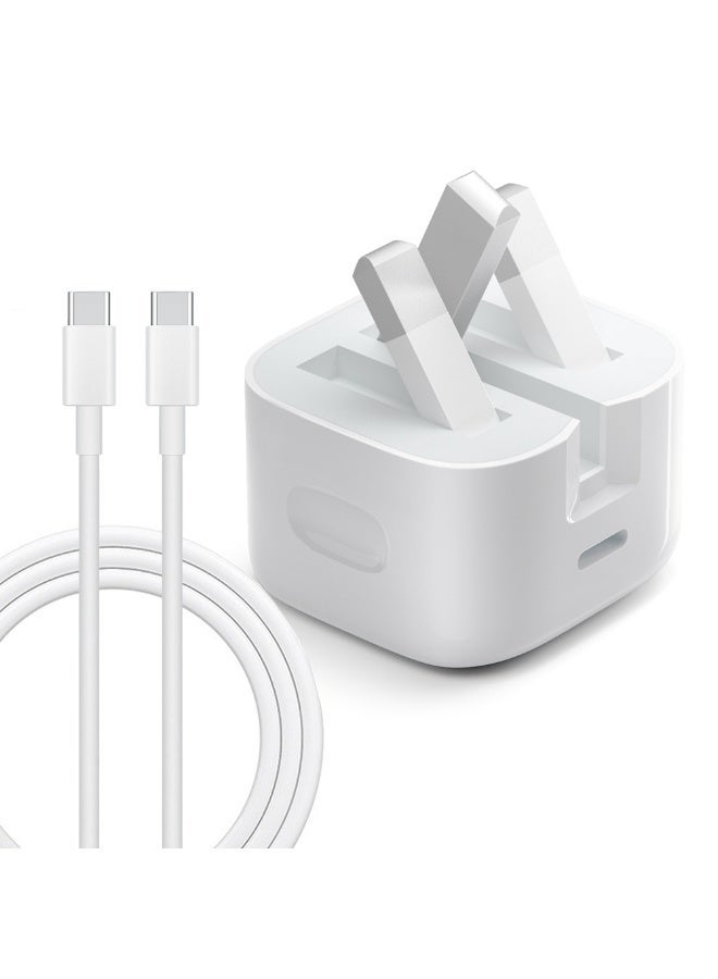 1M C‑C Fast Charging Cable, 20W PD Power Delivery, Durable Braided Cord for Smartphones, Tablets & Laptops - Image 1