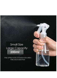 KASTWAVE Clear Plastic Spray Bottles, Misting Spray Bottle, Misting Bottle, Clear Iron Spray Bottle, Leak-proof Water Spray Bottle Hair Sprayer Empty Spray Bottles 2PCS 200ml  - Image 5
