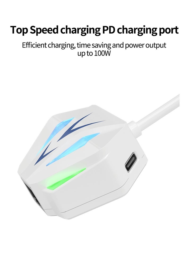 2-in-1 Charging and Ethernet Adapter – USB to 100/1000Mbps RGB Network Card, External Plug-and-Play USB Ethernet Adapter, Fast PD Charging, Compatible with WIN7, WIN8, WIN10, WIN11, Mac OSX, Linux - Image 5