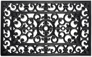 DII Rubber Doormats Collection All Weather, 18x30, Scroll - Image 1