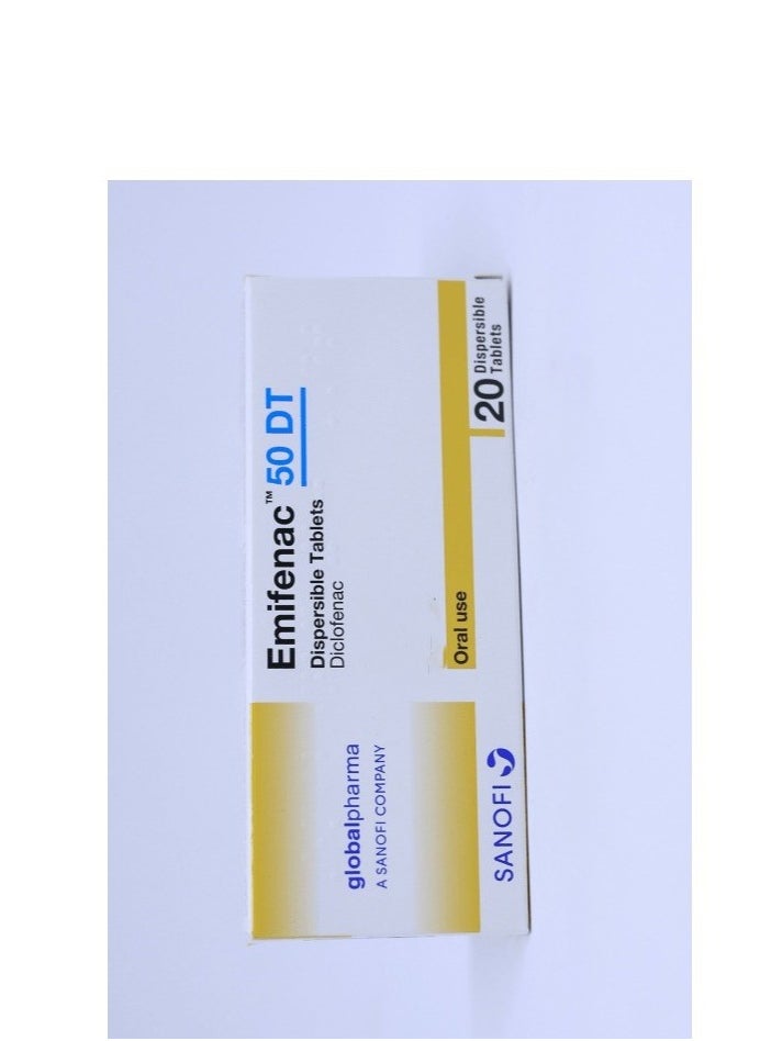 EMIFENAC 50MG DICLOFENAC DISPERSIBLE TABLETS 20S - pzsku/Z7432C329D26B89985FF5Z/45/_/1706709343/7a1744ec-01f9-4d4d-a75b-a4731e70606a