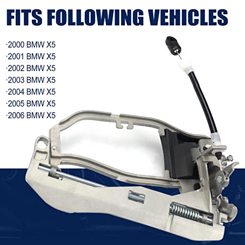 FEXON 4PCS Outside Door Handle Carrier Replacement for BMW E53 X5 2000-2006 Front Left Front Right Rear Left Rear Right 51218243615 51218243616 51228243635 51218243636 - Image 5