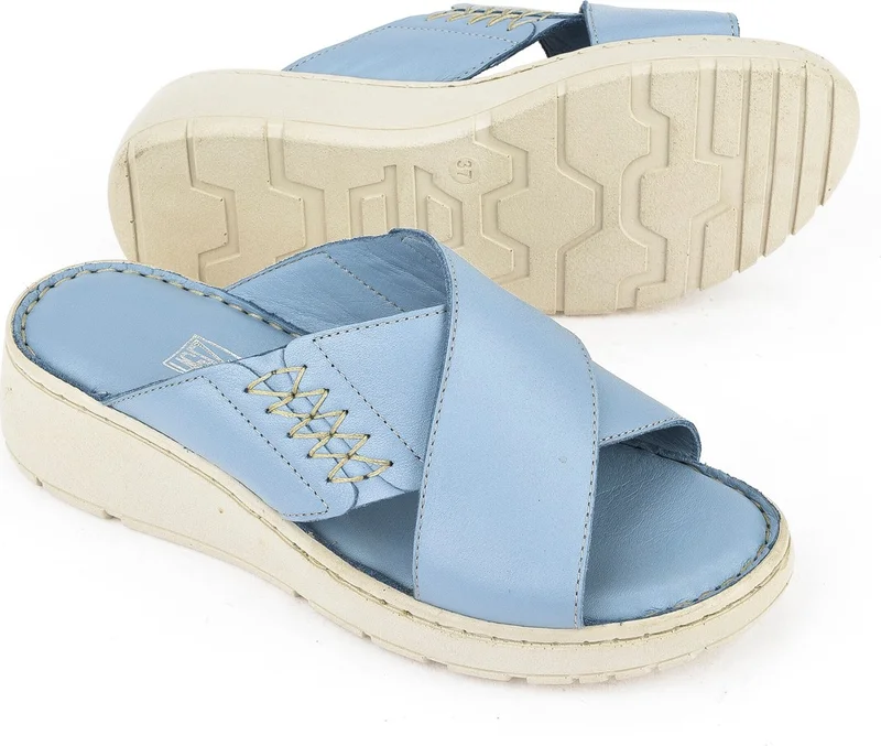 Ziya Women's Leather Slippers 1511048Z15 Jeans