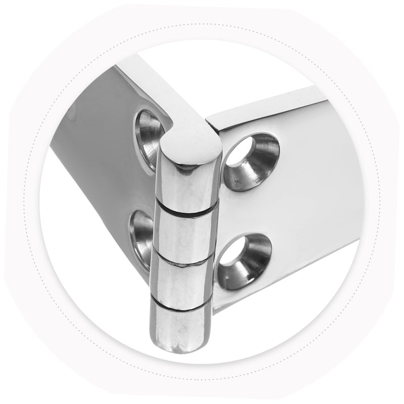 Billet Boat Hinge 38mm x 102mm Heavy Duty Stainless Steel Single Pack - Image 3