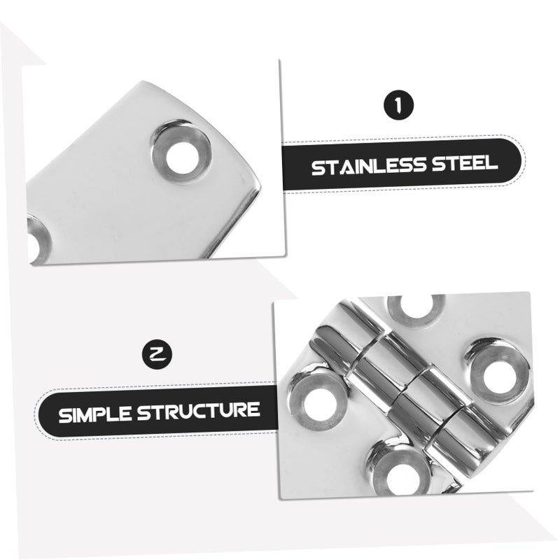 Billet Boat Hinge 38mm x 102mm Heavy Duty Stainless Steel Single Pack - Image 5