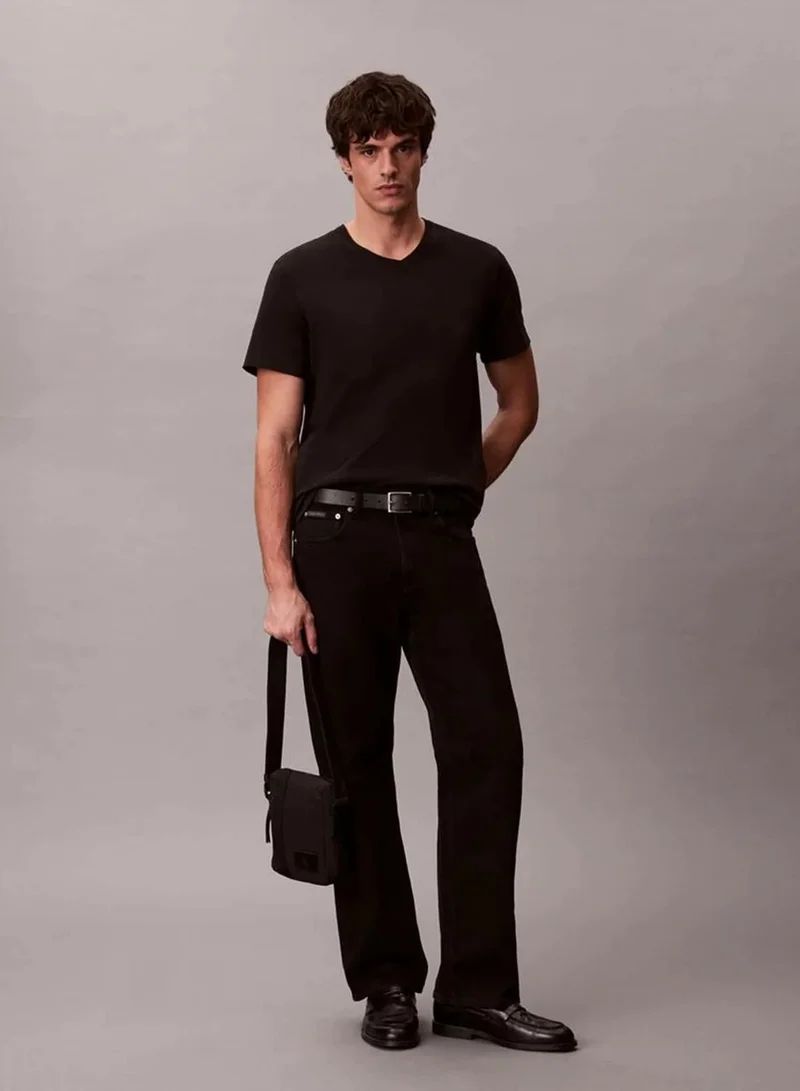 Calvin Klein Black Canvas Reporter Bag for Men | Best Price UAE
