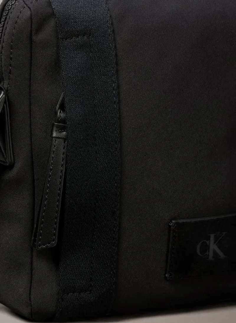 Calvin Klein Black Canvas Reporter Bag for Men | Best Price UAE