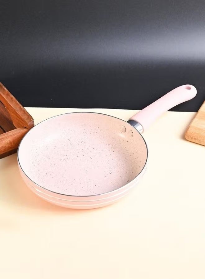 Practical 2-piece kitchen set: 550ml glass oil dispenser bottle with silicone brush + mini non-stick granite egg frying pan - Image 2