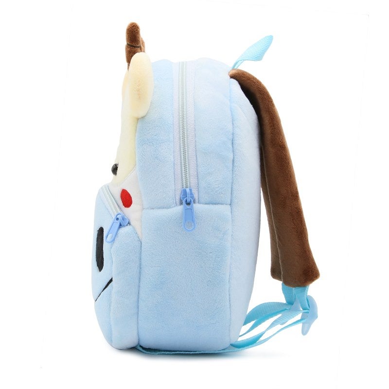 Plush Kids Backpack, Cow Animal Design, Soft Lightweight School Bag for Toddlers and Preschool Kids - Image 4