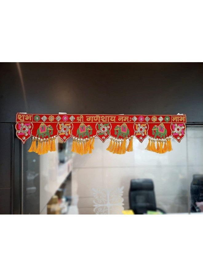 Collectible India Multicolour toran/bandarwar/bandarwal for Main Door/Temple Door Diwali Decoration Items for Home - Wall Hanging Religious. - Image 1