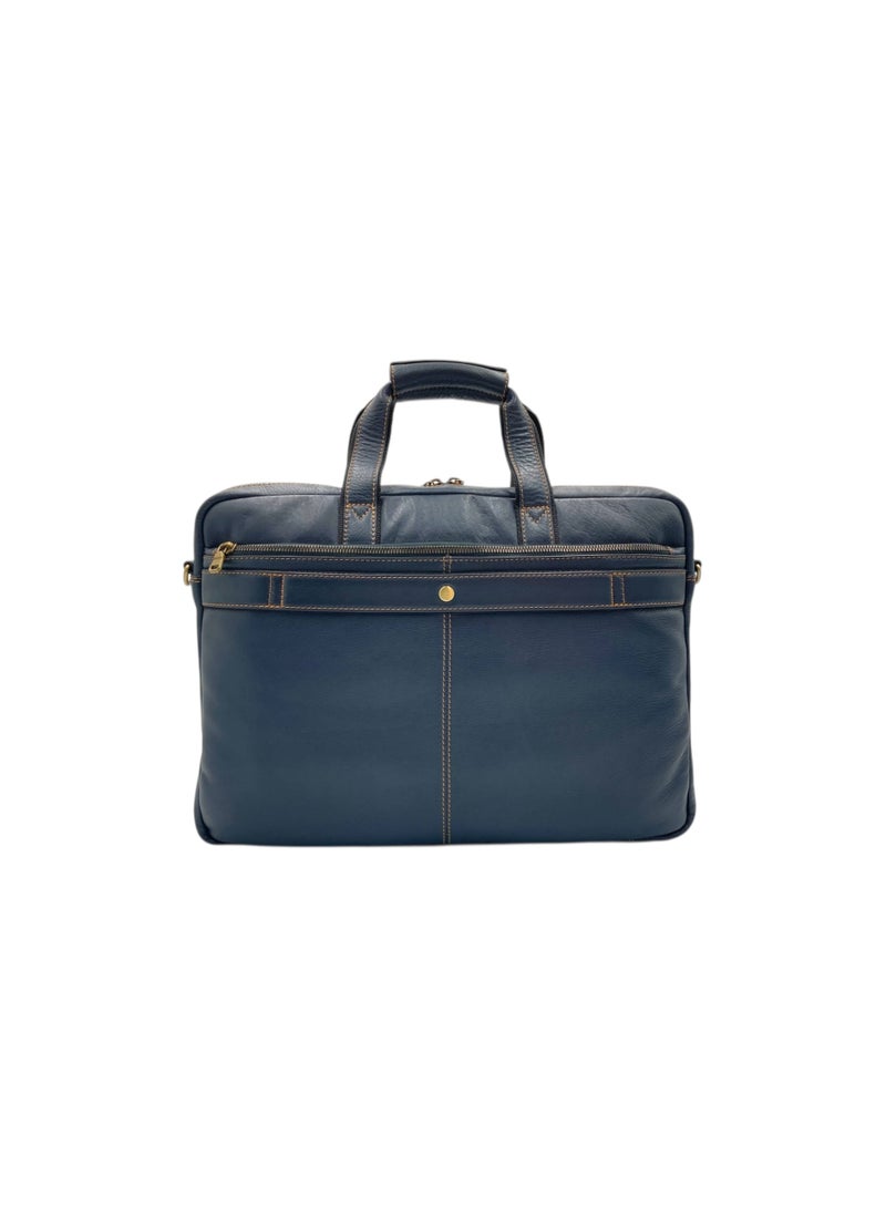 LAVERI LEATHER LAVERI Laptop Bag for Men - Leather Messenger Bag for Office - Fits up to 15 Inch Laptop - Shoulder Bag with Multiple Compartments - Executive Leather Bag for Work/Travel/Casual - 2888 - Image 4
