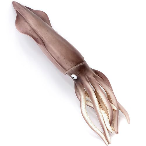 Gemini&Genius Sea Animal Squid Action Figure Toy for Kids, Soft Rubber Realistic Ocean Squid Educational and Role Play Toys for Kids and Collectors, Great Swimming and Bath Figure Toys - Image 1