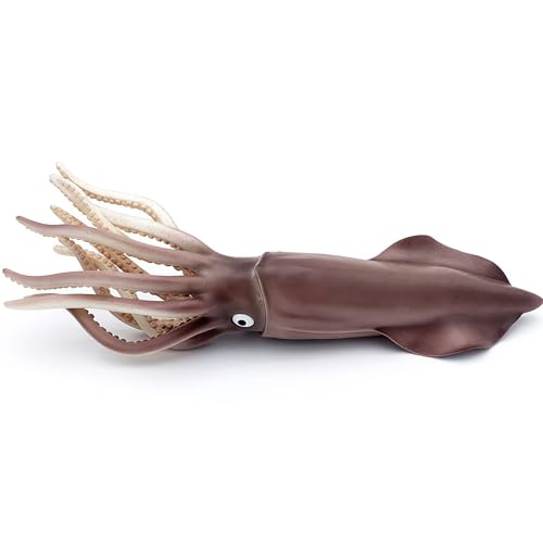 Gemini&Genius Sea Animal Squid Action Figure Toy for Kids, Soft Rubber Realistic Ocean Squid Educational and Role Play Toys for Kids and Collectors, Great Swimming and Bath Figure Toys - Image 2