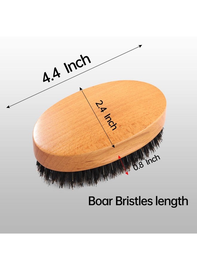 Perfehair - Boar Bristle Beard Brush For Men Firm Bristles Wood Hair Comb For Mustache Thin Short Hair Military Style - Image 1