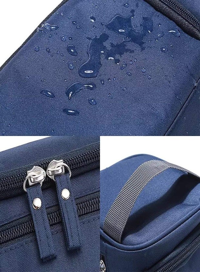 PUHBRHY Travel Toiletry Bag for Men and Women Waterproof Drop Kit Packing Organizer for Travel Essentials Bathroom Shower Bags with Hook (Blue) - Image 2