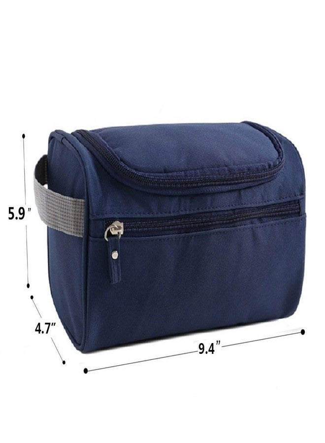 PUHBRHY Travel Toiletry Bag for Men and Women Waterproof Drop Kit Packing Organizer for Travel Essentials Bathroom Shower Bags with Hook (Blue) - Image 3