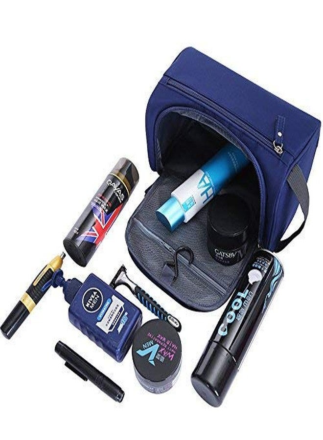PUHBRHY Travel Toiletry Bag for Men and Women Waterproof Drop Kit Packing Organizer for Travel Essentials Bathroom Shower Bags with Hook (Blue) - Image 5