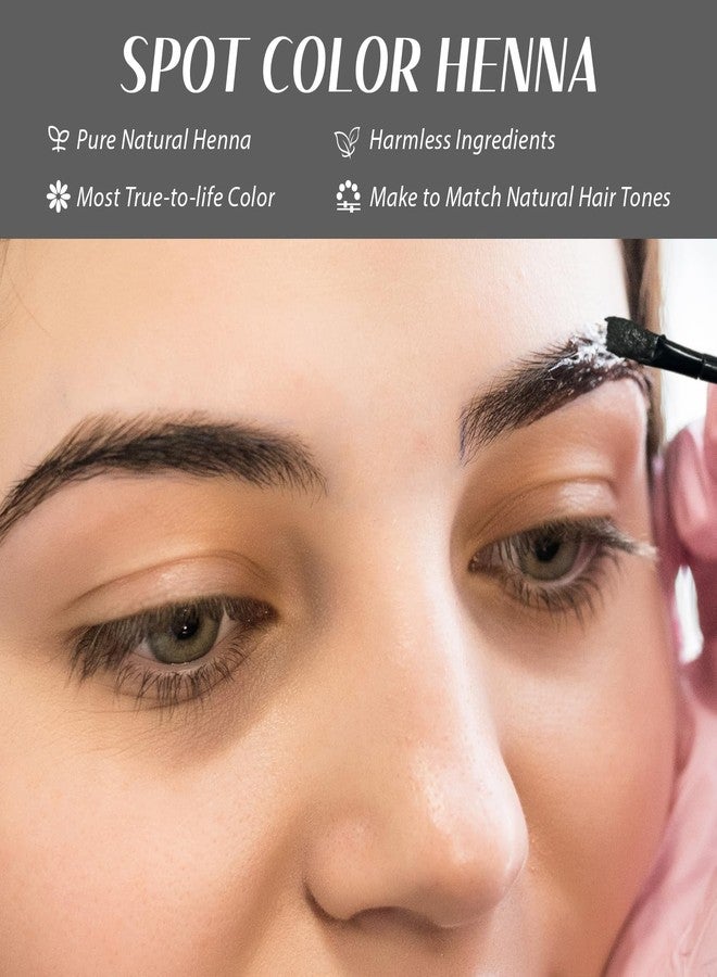 Comdian Henna Eyebrow Tint Kit, Natural Henna Eyebrow Dye Powder 15 Grams, Professional Hair Spot Color Kit for Home and Salon Use Black - Image 3