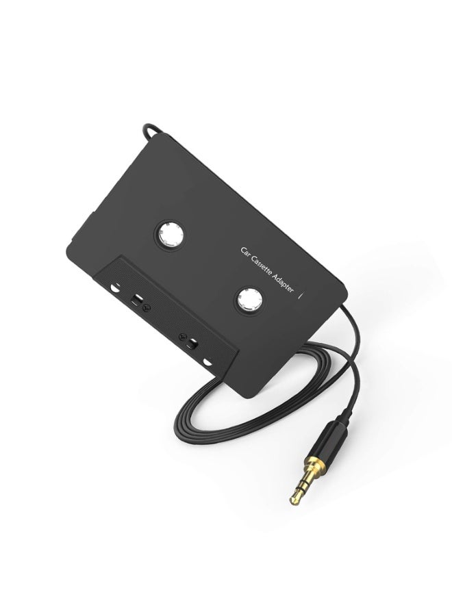Hedge Cassette Adapter for Car Stereo 3.5mm AUX Audio Converter Universal MP3 to Cassette Tape Adapter for Car Audio Systems Plug and Play Music Adapter - Image 1