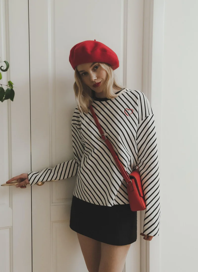 Lichi  Loose striped longsleeve for Women | Best Price UAE