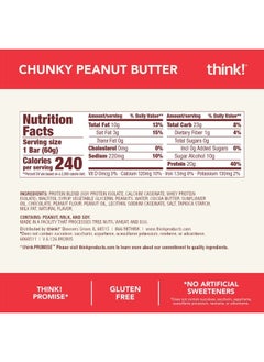 think! Protein Bars, High Protein Snacks, Gluten Free, Low Sugar Energy Bar with Whey Protein Isolate, Variety Pack, Nutrition Bars without Artificial Sweeteners, 2.1 Oz (12 Count)  - Image 4