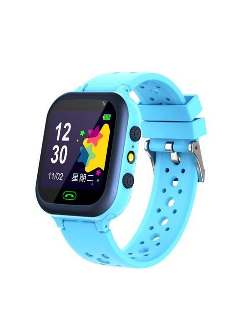4G Multilingual Q12B Photographic Waterproof Video Q19 Call Children GPS Smart Location Phone Watch-Color:S20 Event Price Edition Blue