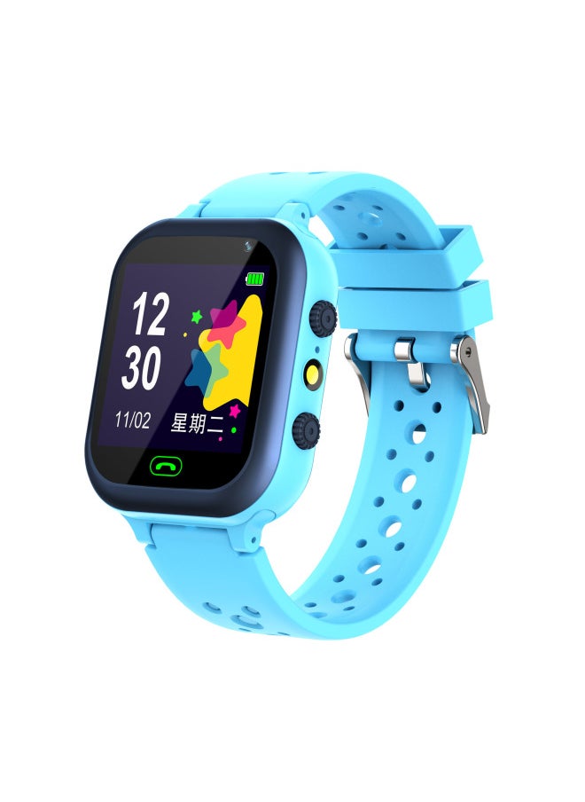 Generic - 4G Multilingual Q12B Photographic Waterproof Video Q19 Call Children GPS Smart Location Phone Watch-Color:S20 Event Price Edition Blue - Image 1