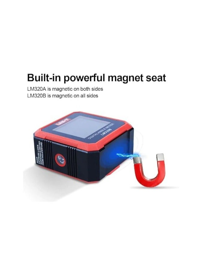 UNI-T LM320A Electronic Angle Meter Digital Protractor Magnetic Inclinometer Angle Tester Bevel Box Backlight – 2 magnet side – without laser - Image 5