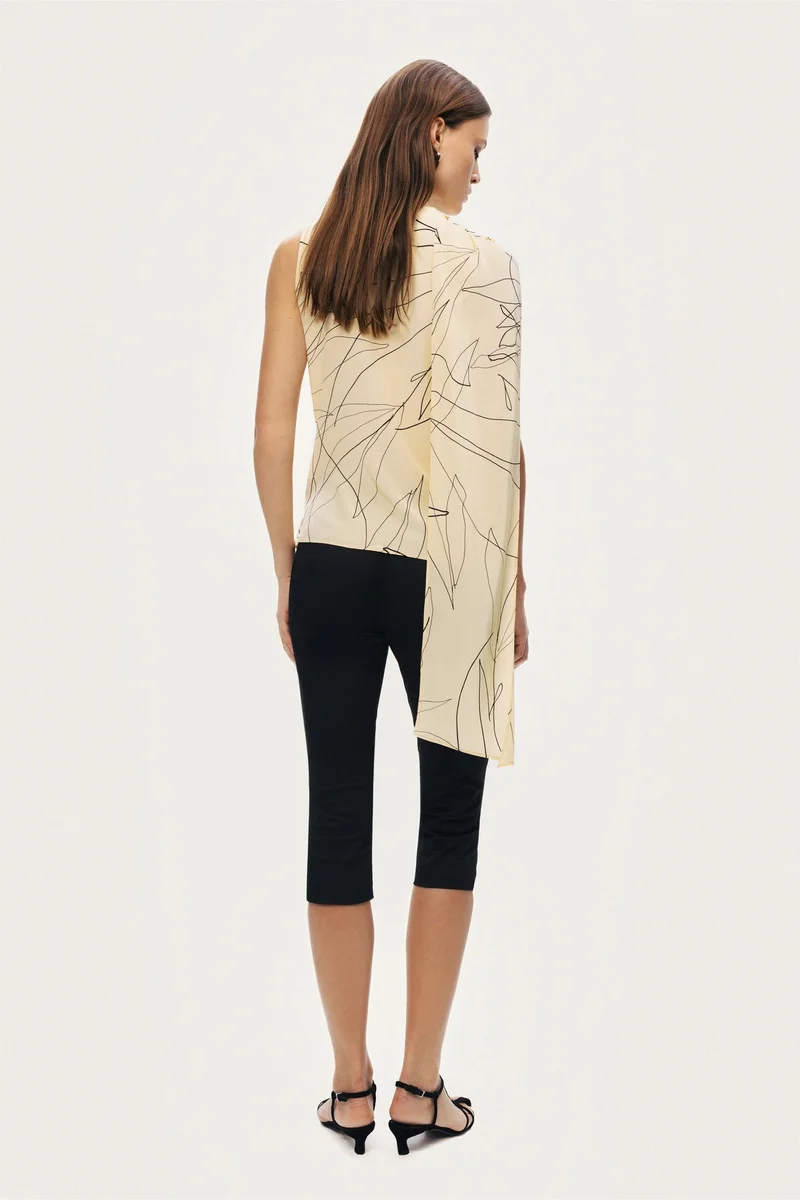 Nocturne  Shawl Detail V-Neck Wrap Blouse for Women | Best Price UAE