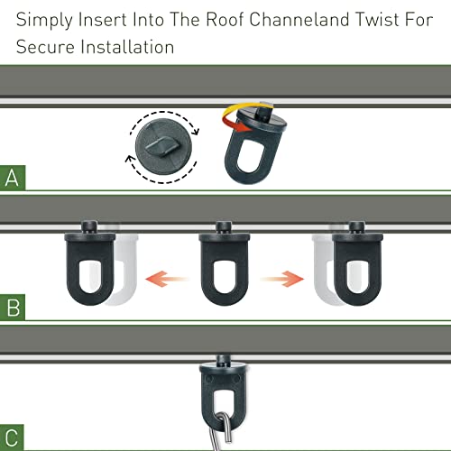 Ripeng 50 Pieces Greenhouse Hooks Hanger Twist Clips Greenhouse Fixing Clips with Stainless Steel S Hooks for Outdoor Garden Hanging Plants Plastic Insulation Netting Shading - Image 4