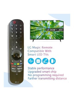 HuHa 121AV Original MR23GN AKB76043112 Magic Voice Remote Control Compatible with LG 70NANO766QA 75NANO766QA 75QNED816QA 75QNED866QA 75UQ80006LB 75UQ80006LB.AEK 86NANO766QA Smart Ultra HD HDR LED  - Image 3