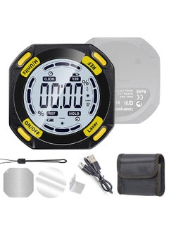5-Sided Strong Magnetic Inclinator Digital Level and Angle Finder Versatile 4 * 90° Inclinometer LCD Display Dipmeter Gauge 4 Unit Switchable