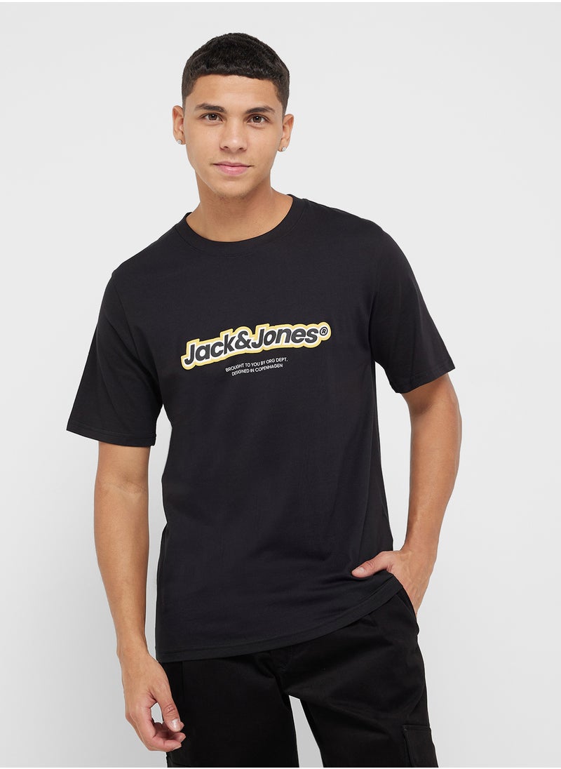 JACK & JONES - 5 Pack Graphic Crew Neck T-Shirt - Image 1
