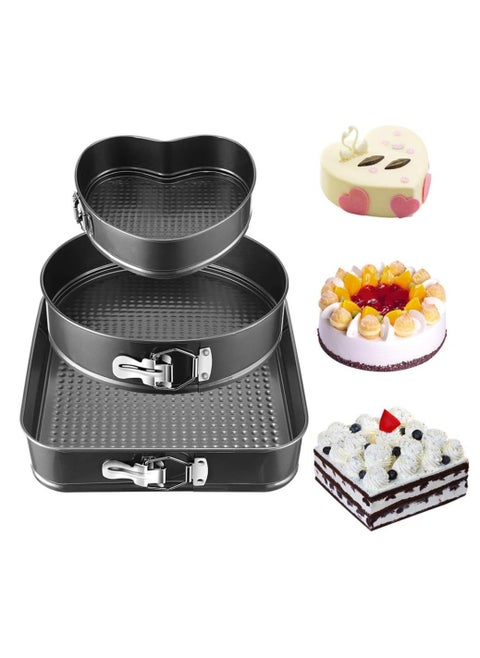 3-Piece Non Stick Cake Moulds Set