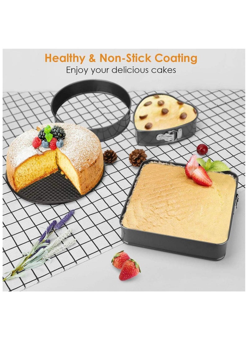 3-Piece Non Stick Cake Moulds Set
