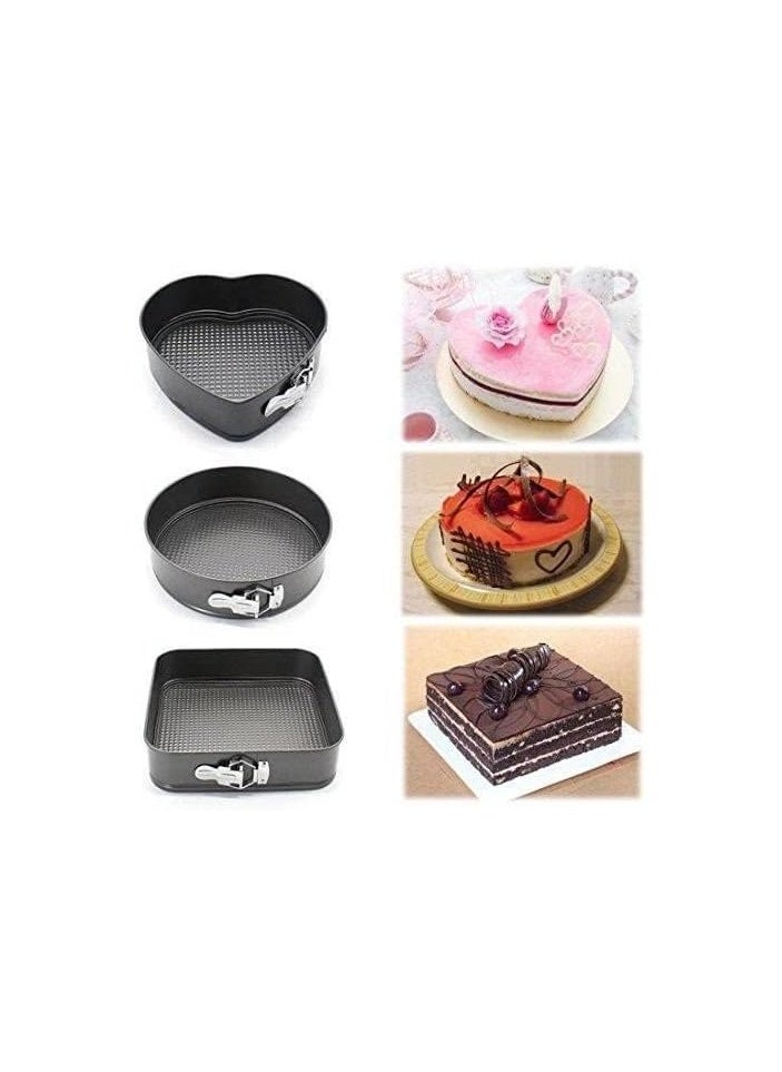 3-Piece Non Stick Cake Moulds Set