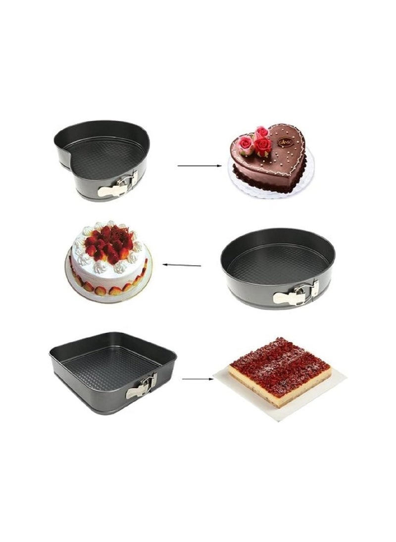 3-Piece Non Stick Cake Moulds Set