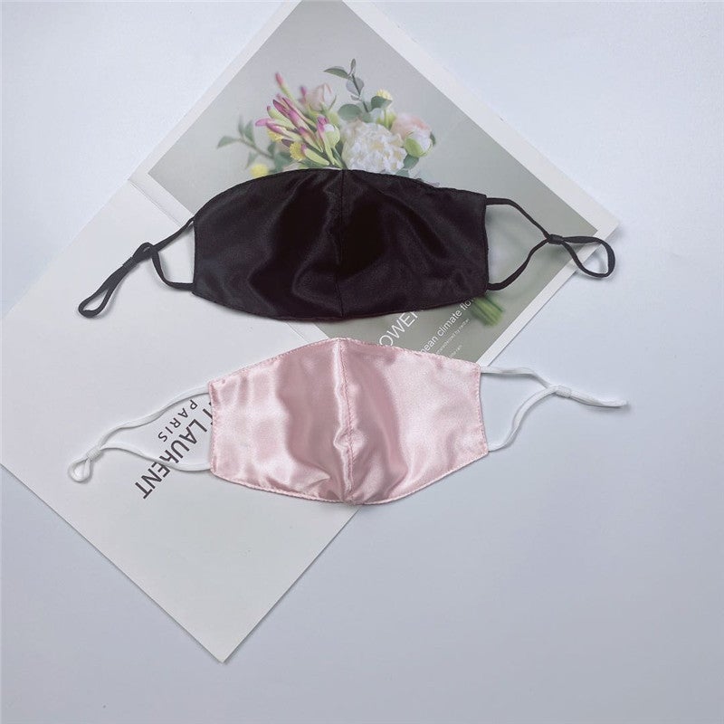 Double-Layer Imitation Silk Mask Men And Women Four Seasons Sunscreen Breathable Mask Ice Silk Spot Manufacturers Spot Adjustable - Image 3