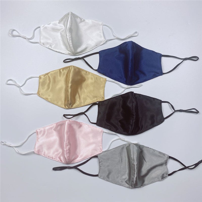 Double-Layer Imitation Silk Mask Men And Women Four Seasons Sunscreen Breathable Mask Ice Silk Spot Manufacturers Spot Adjustable - Image 2