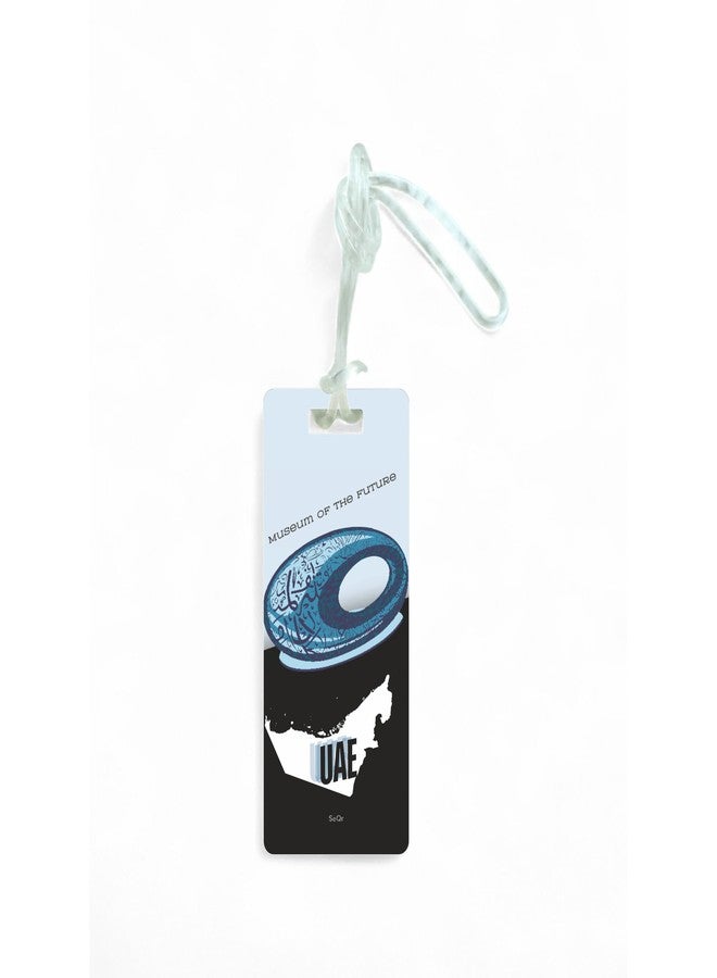 SeQr Smart Lost & Found Luggage Tag - Metal QR Travel ID Tag with Wire Cable for Suitcase, Backpack, Stroller, Golf Bag - Scan & Find Digital Souvenir Tag - Smart Travel Accessory/Dubai Souvenir - Image 3