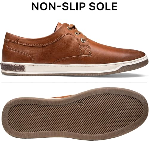 Jousen Men's Casual Shoes Memory Foam Mens Fashion Sneakers Business Dress Sneaker (A81Q06 Brown 11.5) - Image 2