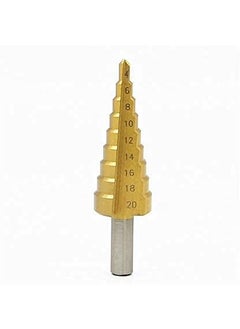 Rangwell Rangwell 9 Steps Sizes HSS Hex Titanium Step Drill Bit Hole Cutter Carbon Steel Sheet Iron Insulation Boards Wood420mm  - Image 1